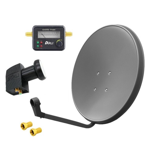 60cm sat antenne anlage - antenne, grau